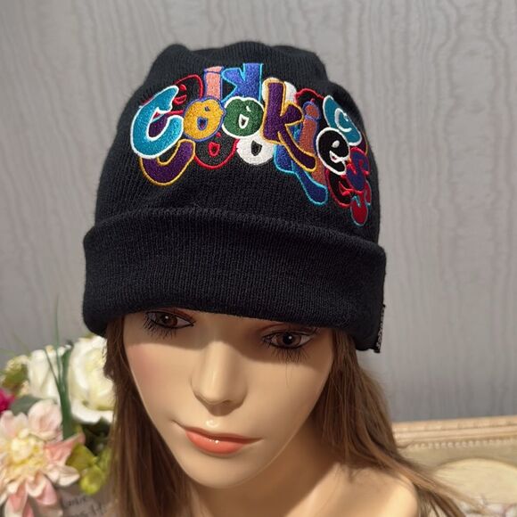 Cookies Infamous Black Knit Beanie Embroidered Unisex main image 6
